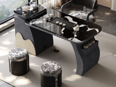 出售自家茶座椅茶具一套 昆明送货上门图1